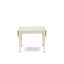 Ensemble de table de salle à manger 5 pièces comprenant une table de salle à manger rectangulaire avec Dropleaf et 4 chaises rembourrées en tissu bleu lin, lin blanc-55294380-55294381