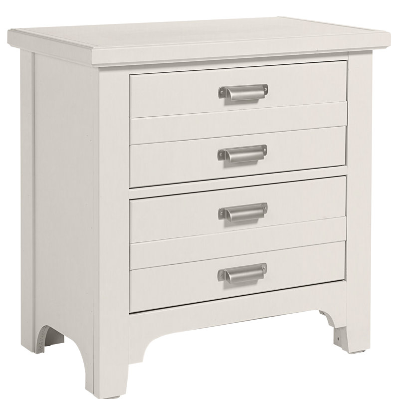 Erving 27'' W Solid Wood Nightstand, Lattice