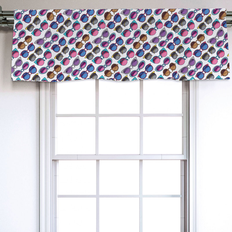 Sateen Ruffled Window Valance