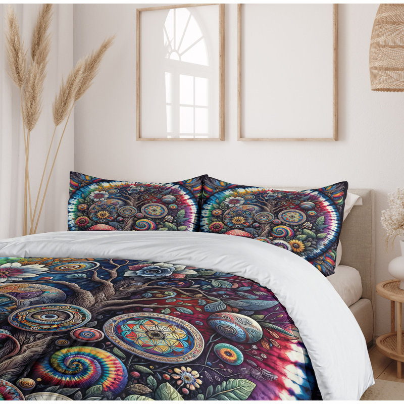 Hippie Duvet Cover, King Duvet Cover + 2 Standard Shams