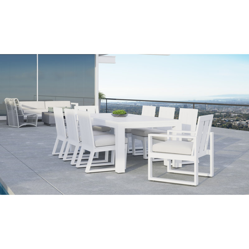 Newport Outdoor Dining Side Chair, Canvas Skyline Sunbrella®