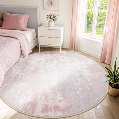 Tapis lavable antidérapant moderne abstrait doux pour le salon, chambre à coucher, chambre d'enfant, motif imprimé