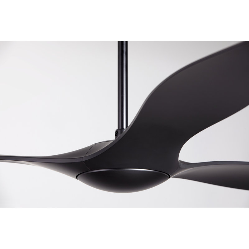 IC Brisa Downrod Ceiling Fan, Handheld Remote Control, Matte Black