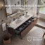 Wall Mounted Single Double Vanity Bathroom Vanity With Solid Surface Top-1818053326