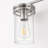 3-Light Dimmable Nickel Vanity Light