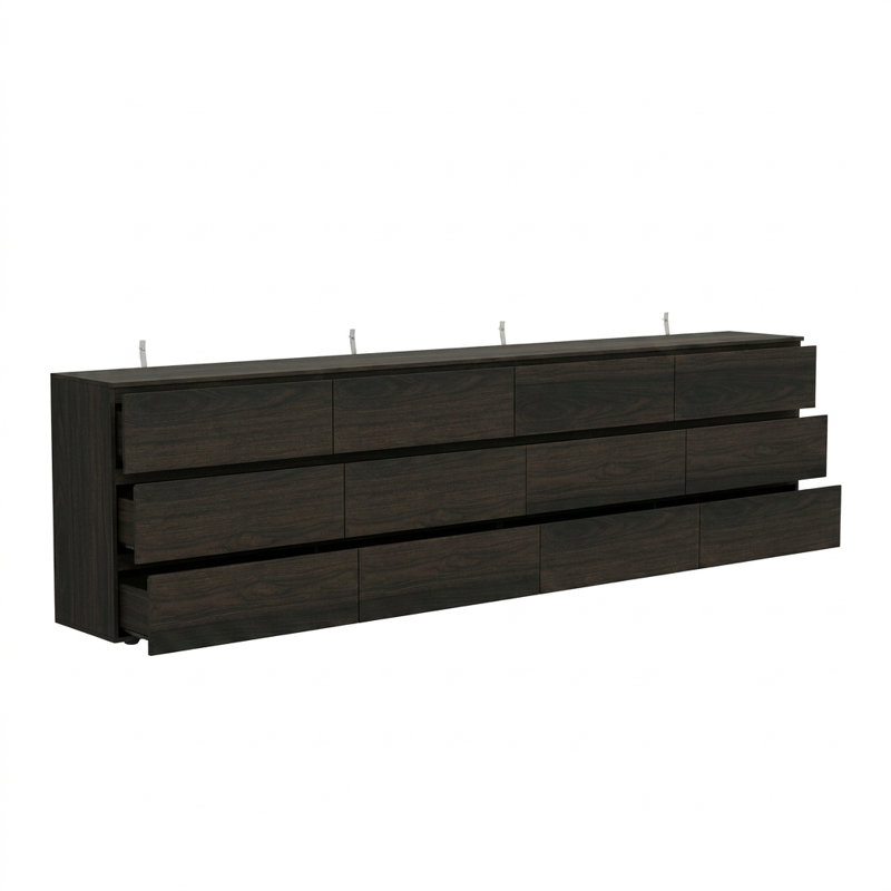 Commode 12 tiroirs, Deep Brown