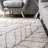 Sackett Contemporary Leaves Light Gray Area Rug-649194633