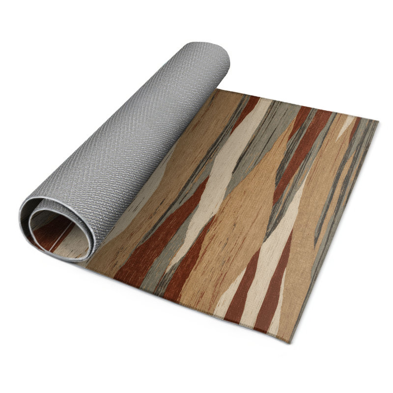 Tapis beige d'intérieur et d'extérieur Nature, Rectangulaire 2 pi x 3 pi