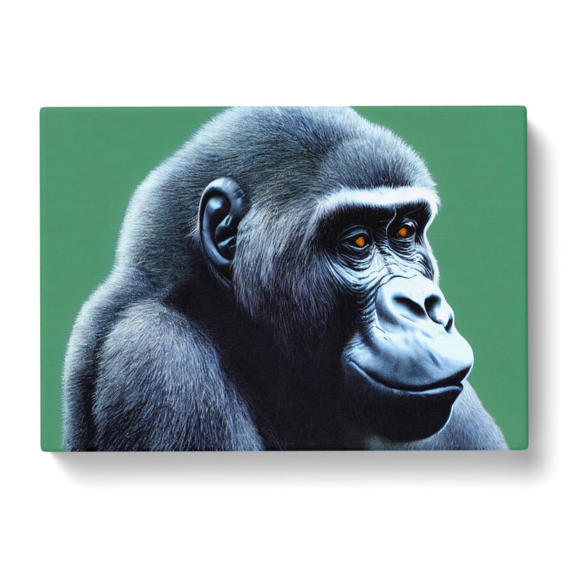 Fine Gorilla - Wrapped Canvas, 50cm H x 76cm W x 3cm D