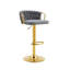 Ensemble de 2 tabourets de bar pivotants rembourrés et réglables pour un îlot de cuisine ou un bar, Modern Luxury-1771434547