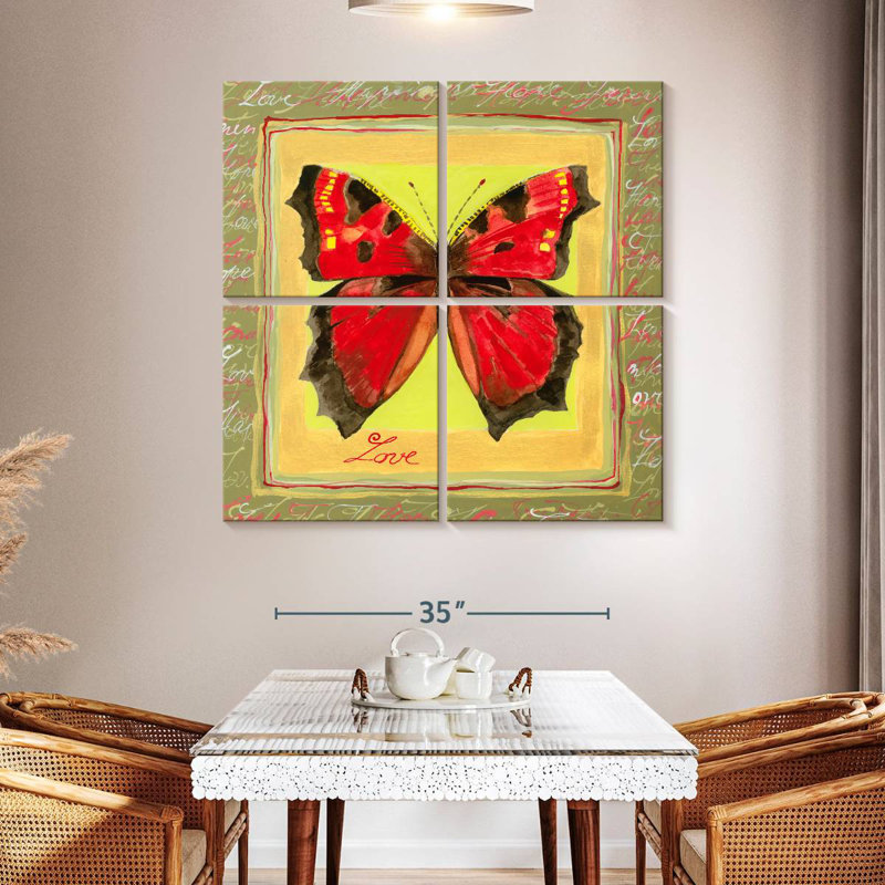 Brampt Virtue Butterfly I, 45" H x 45" W