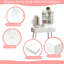 Meuble-lavabo de maquillage avec lumières DEL à commande tactile et 3 tiroirs