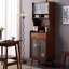 Buffet brun en bois trempé 23,62 po