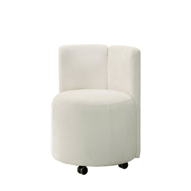 Ensemble de 2 chaises d'appoint en chenille Blayde