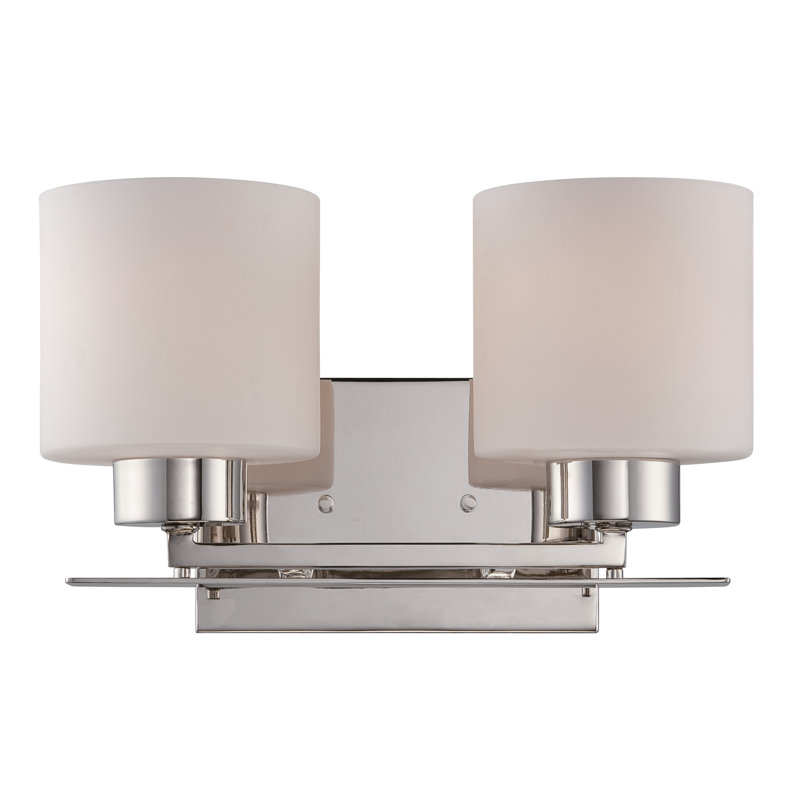 Garan 2 - Light Dimmable Vanity Light, Polished Nickel