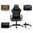 Inbox Zero Gaming Chair with Zodiac Star Sign  Poker Crown Adjustable Armrest and Adjustable Headrest PC & Racing Game Chair in Black