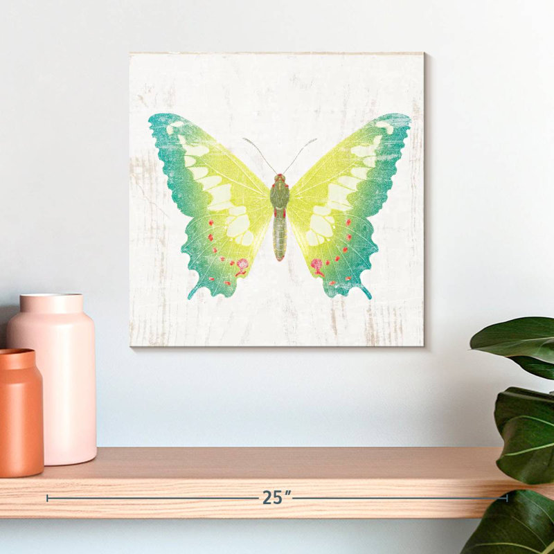 Papillon de grange blanche Brampt III, H 16 po x l 16 po