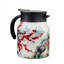 Vintage Floral Pattern Thermal Teapot with Built-in Infuser