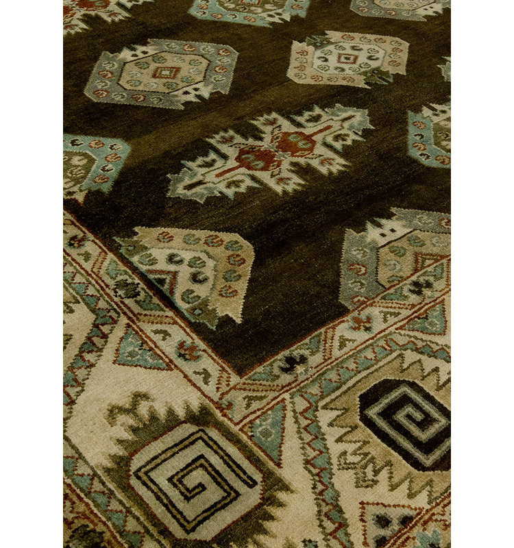 Wool Southwestern Area Rug, Rectangle 2' x 3'