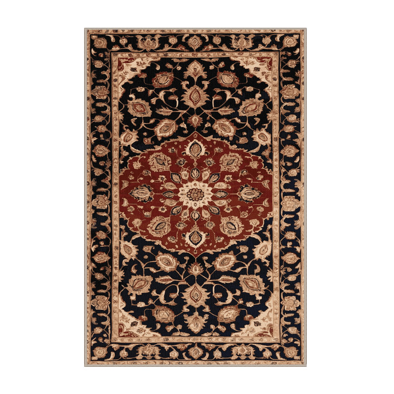 Tapis brun lavable à la machine, Tapis de couloir 2 pi x 4 pi
