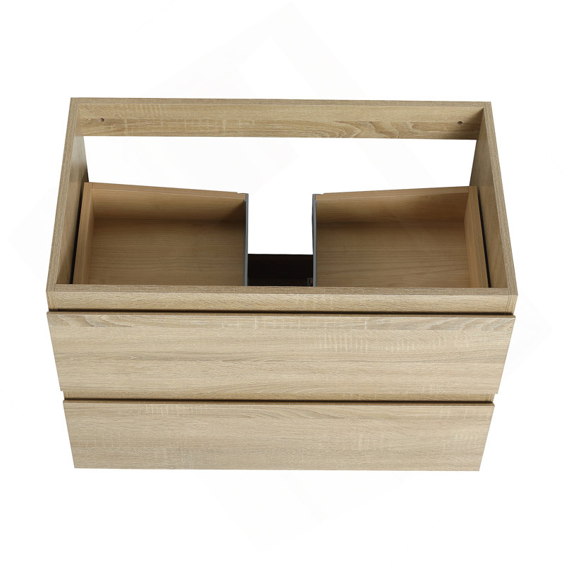 Meuble-lavabo mural 30 po, Light Oak