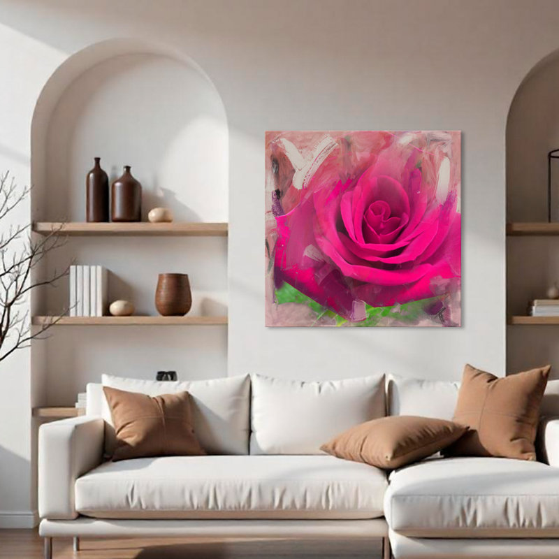 " Painted Petals XL " by Tristan Scott, 16" H x 16" W x 1.5" D