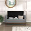 Meuble de rangement Mid-Century moderne capitonné gris-134005913-134005916