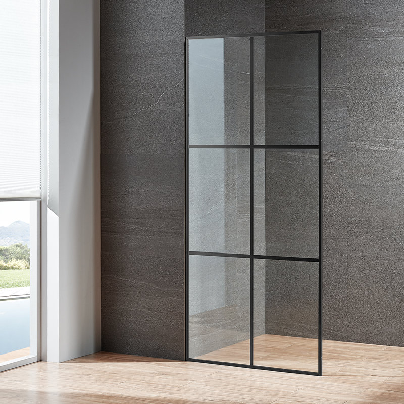 34'' W 74'' H Framed Rectangle Reversible Shower Enclosure