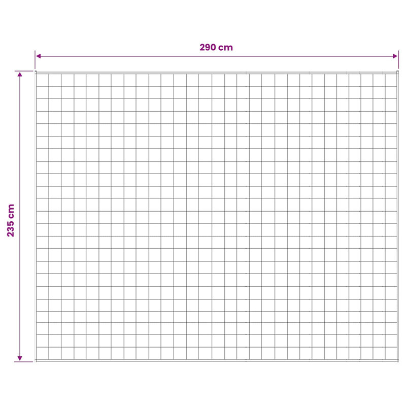 Throw Blanket, 235cm W x 290cm L, White
