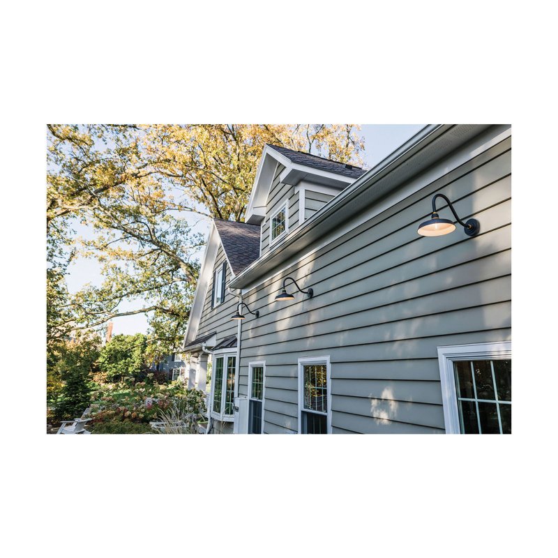 Velarie Aluminum Wall Light, Textured Black, 13.75" H x 12" W x 24" D