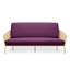 Housse pour canapé-lit réversible en tissu de polyester réversible avec fermeture à glissière 3 côtés-87758523-96484493