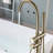 Floor Mounted Bathtub Faucet In Brushed Gold - Freestanding Tub Filler With Handheld Shower And Precise Control Mount Reliable Performance-118767978