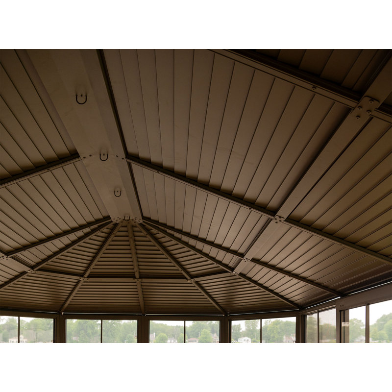 Florence Solarium with Metal Roof, Sand, Sand, 18 Ft. W x 12 Ft. D