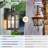 2 Packs Black Outdoor Wall Lantern with Motion Sensor and Dusk to Dawn-1126775697