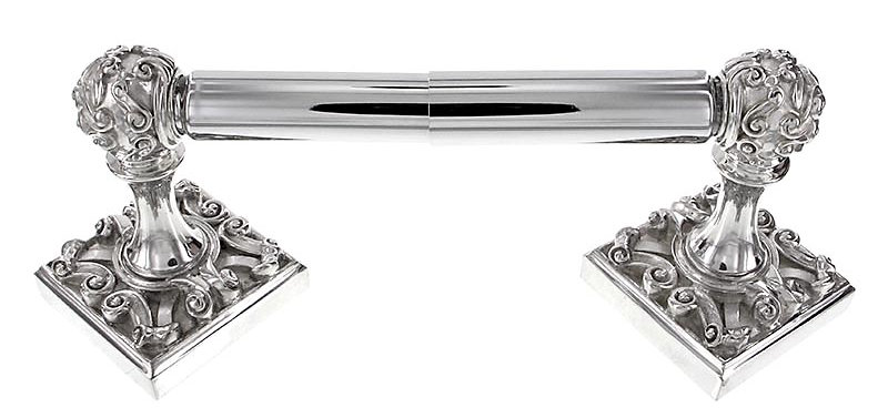 Sforza Wall Mounted Toilet Paper Holder, Polished Nickel