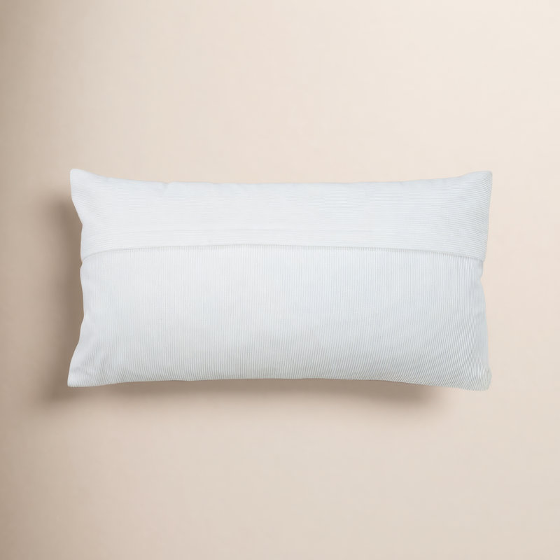Coussin en coton Brockett, Blanc