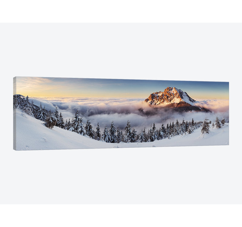 «Golden Peak», impression sur toile, H 12 po x l 36 po x P 1,5 po, Toile tendue