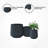Kante Round Concrete Planters, Outdoor Indoor Pots Containers with Drainage Holes Set-1343578182