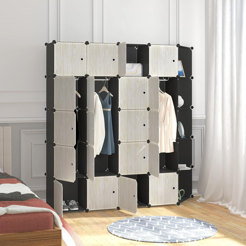 Keshawn 20 Door Plastic Wardrobe