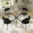 5-Piece Round Glass Dining Table Set-1337492008-1337492011