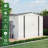 Outdoor Metal shed with side Window and Lockable Door-113586779