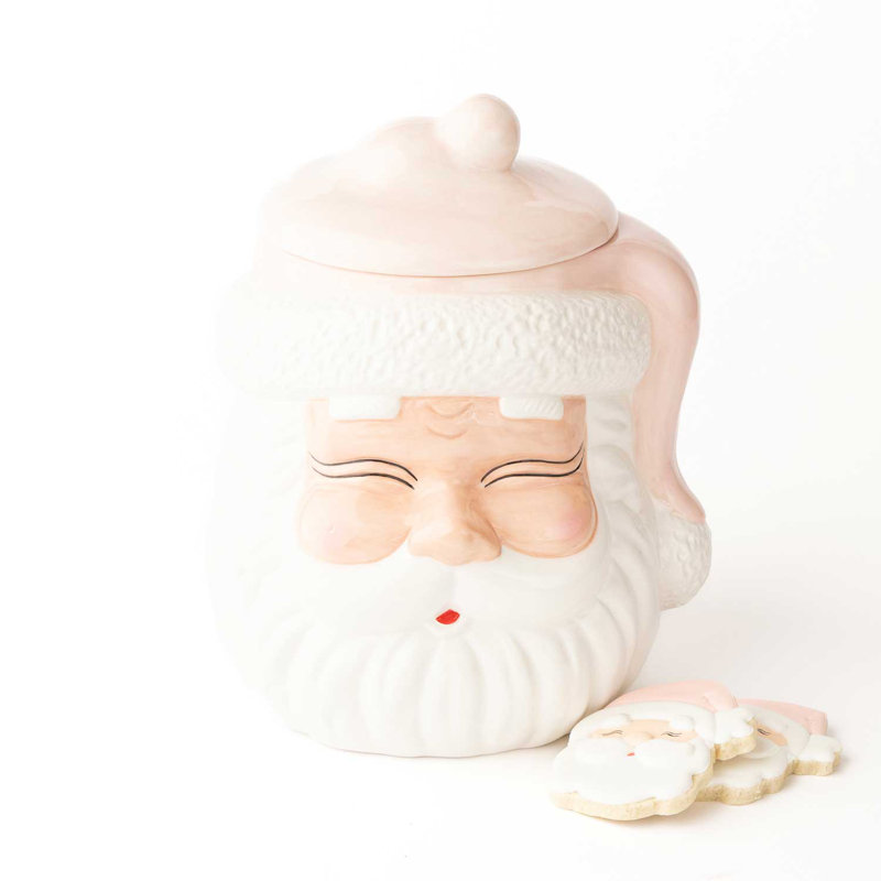 Pot à biscuits rose Santa, Rose