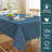 Premium Linen Textured Solid Table Cloths  Spill-Proof Waterproof Table Cover for Dining Buffet Tablecloth Feature Extra Soft and Thick Fabric Wrinkle Free-89868459-89868460