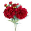 Dahlia arrangement fausses fleurs rouge-rouge (ensemble de 3)-280578490