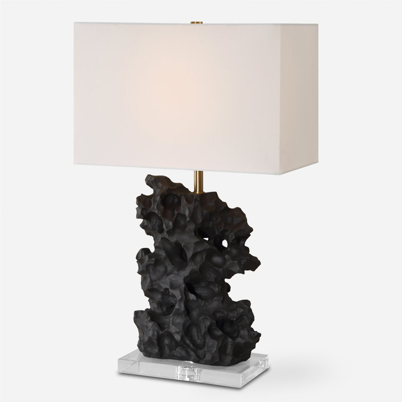 Delince Black Stone Table Lamp