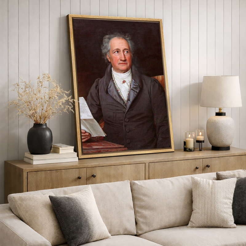 Johann Wolfgang Von Goethe, Cadre flottant naturel, H 36 po x l 24 po x P 1,5 po