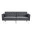 Dark Grey Couch Bed With Adjustable And Comfort Grey Sleeper Easy-assemble Feature-1652195842-1652195843