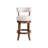 Barron Solid Wood Upholstered Counter Height Or Bar Height Swivel Barstool With Fabric Seat - Set Of 2-297113476-297113477