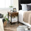 Nedra 40cm W Manufactured Wood Bedside Table-258794897