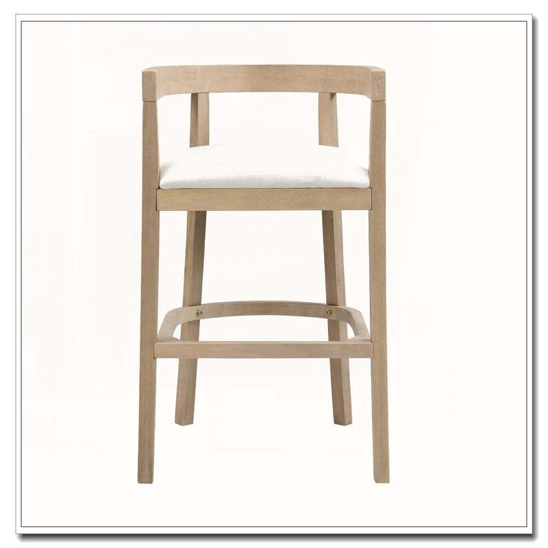 Rubberwood Counter Stool, Natural, Counter Stool (21" Seat Height)